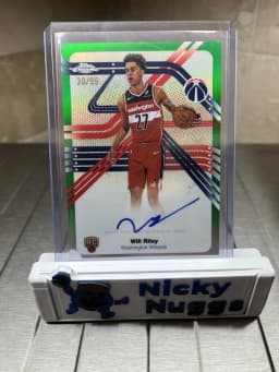 Will Riley #NS-WR Rookie Card 2025-26 Topps Chrome Basketball Next Stop Signatures