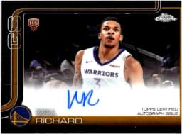 Will Riley #TCAR-WR 2025-26 Topps Chrome Chrome Rookie Autographs