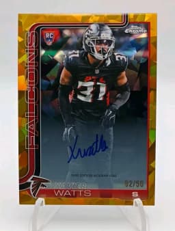 Xavier Watts #RA-XW Rookie Card 2025 Topps Chrome Football Rookies Autograph Variation