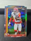 Xavier Worthy #BA-XW 2025 Topps Chrome Football Base Cards Autograph Variation