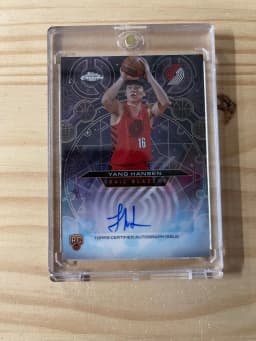 Yang Hansen #CHR-YH Rookie Card 2025-26 Topps Chrome Basketball Chromographs Rookie