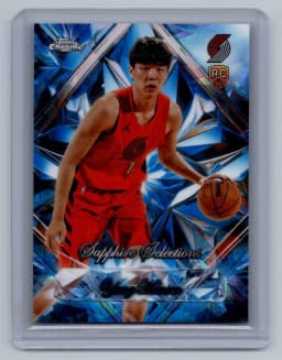 Yang Hansen #SS-13 Rookie Card 2025-26 Topps Chrome Basketball Sapphire Selections
