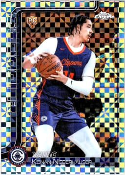 Yanic Konan-Niederhäuser #280 Rookie Card 2025-26 Topps Chrome X-Fractor