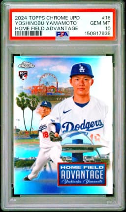 Yoshinobu Yamamoto #HFAC-18 2024 Topps Chrome Update Baseball Home Field Advantage
