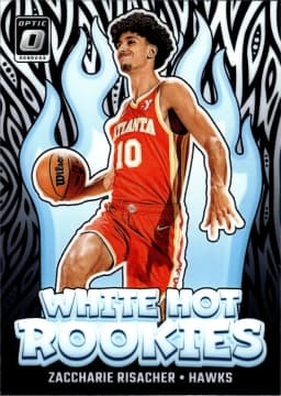 Zaccharie Risacher #4 2024-25 Donruss Optic White Hot Rookies