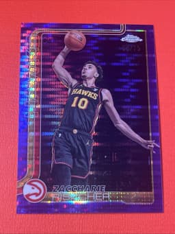 Zaccharie Risacher #2 2025-26 Topps Chrome Basketball Base Card Variations