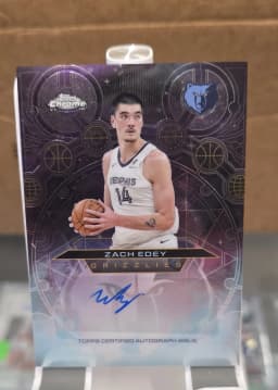 Zach Edey #CH-ZE 2025-26 Topps Chrome Basketball Chromographs