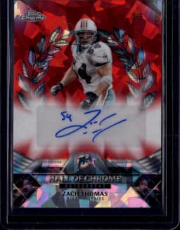 Zach Thomas #HOCA-ZT 2025 Topps Chrome Football Hall of Chrome Autographs